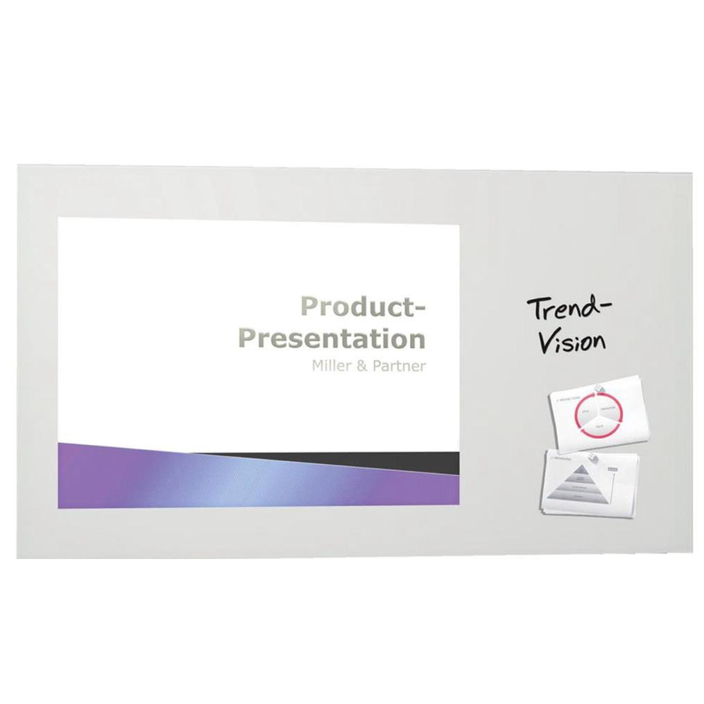 Sigel Artverum High Quality Tempered Glass Magnetic Projection Board 1960x1100mm White GL301 Sigel Artverum High Quality Tempered Glass Magnetic Projection Board 1960x1100mm White GL301