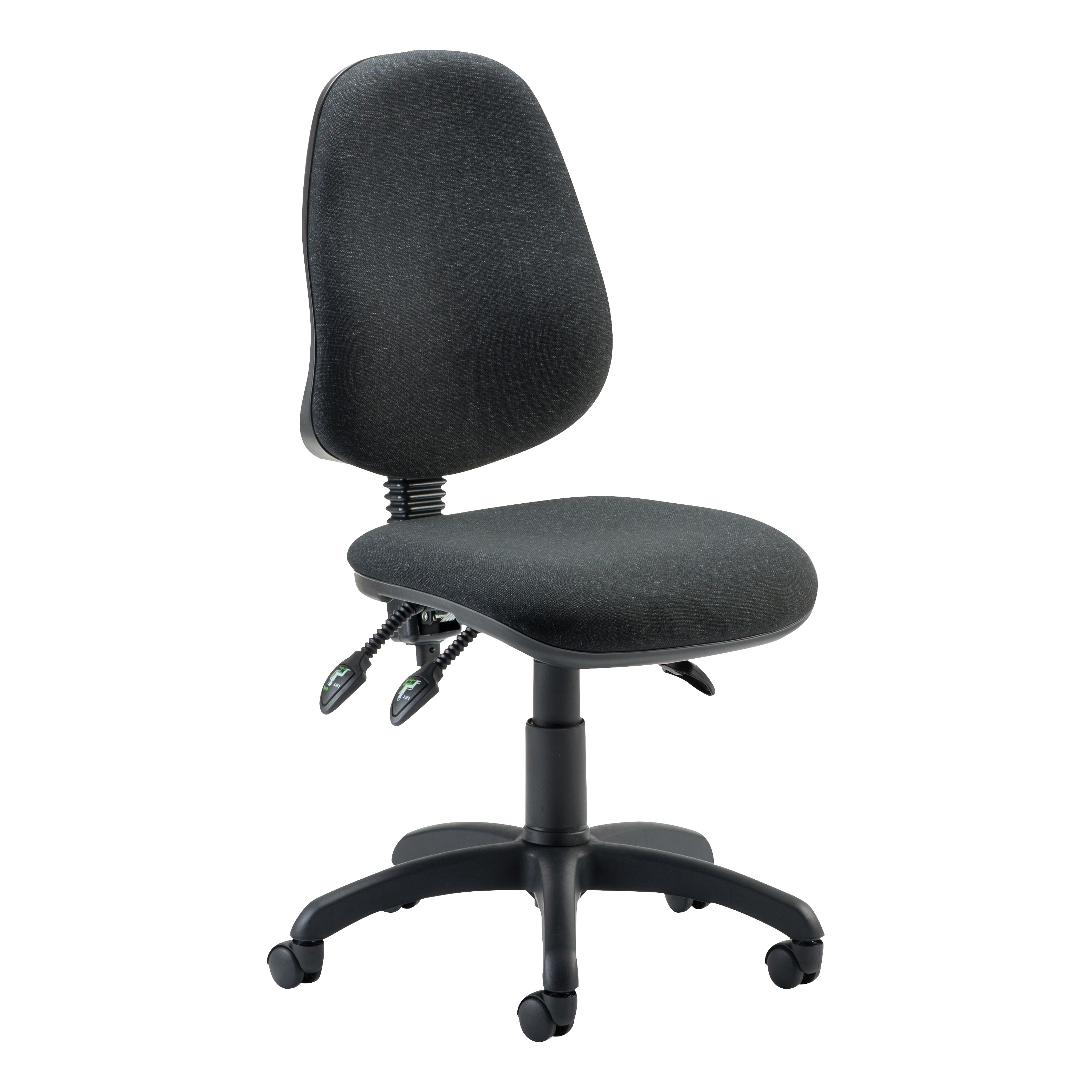 Trexus 3 Lever High Back Asynchronous Chair Charcoal 480x450x490-590mm Ref OP000033 Trexus 3 Lever High Back Asynchronous Chair Charcoal 480x450x490-590mm Ref OP000033