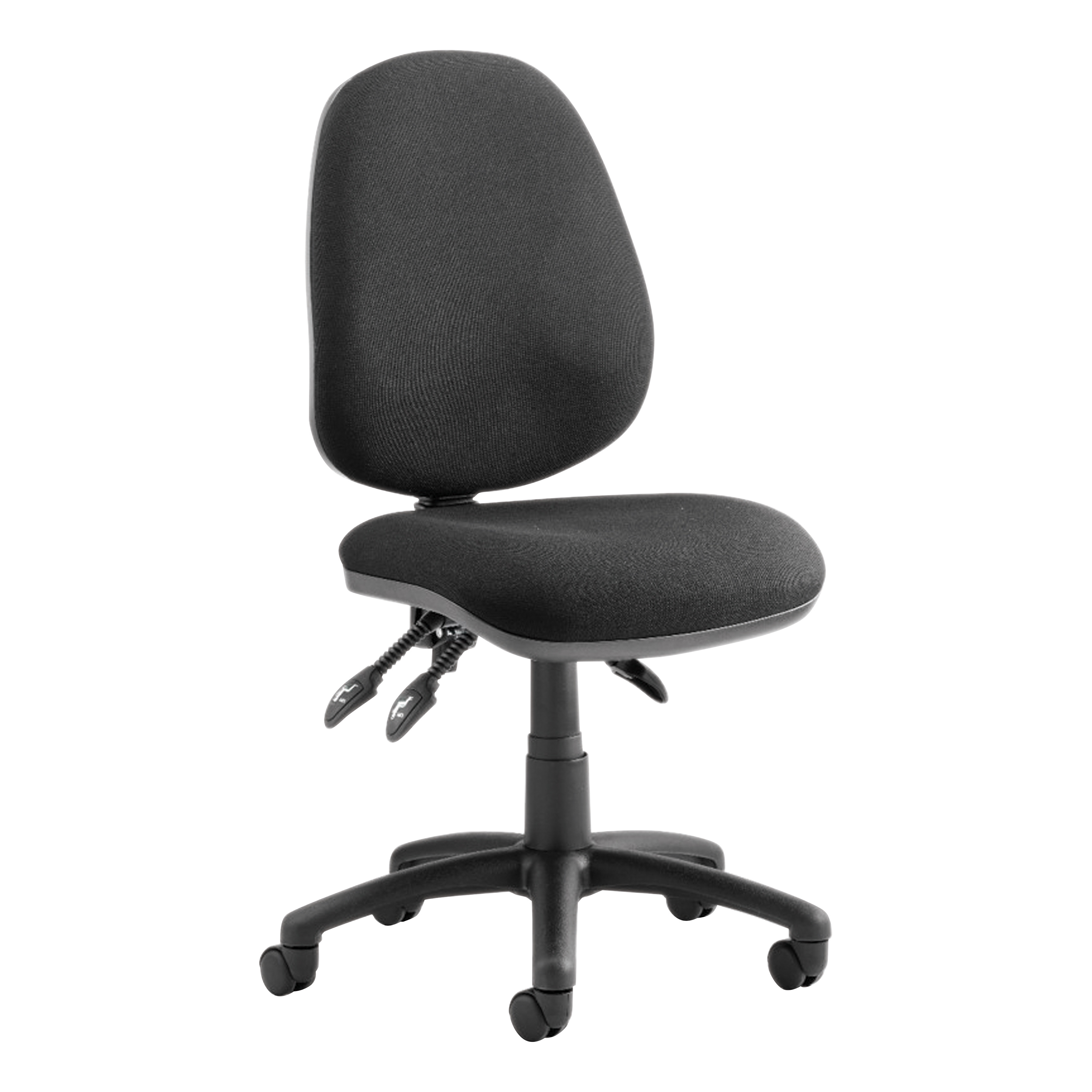 TrexusP 3 Lever High Back Asynchronous Chair Black 500x450x450-570mm Ref OP000082 TrexusP 3 Lever High Back Asynchronous Chair Black 500x450x450-570mm Ref OP000082