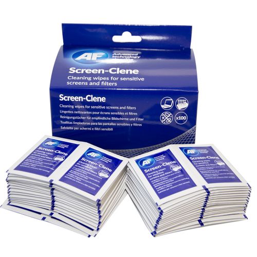 AF Screen-Clene Anti-Static Cleaning Wipes (Pack 100) SCS100