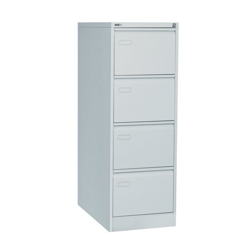 Mainline 4 drawer filing cabinet with swan neck grip handle. Black. Mainline 4 drawer filing cabinet with swan neck grip handle. Black.