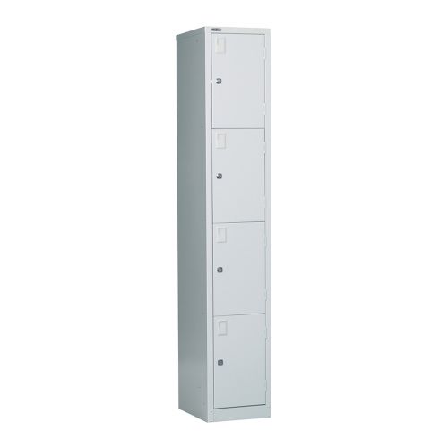 4 door locker, 1778h x 305w x 457d. Grey. 4 door locker, 1778h x 305w x 457d. Grey.