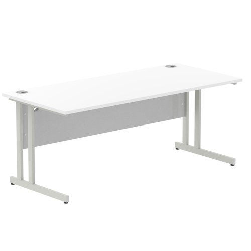 Impulse 1600mm Straight Desk with Cantilever Leg in White (1600mm) Impulse 1600mm Straight Desk with Cantilever Leg in White (1600mm)