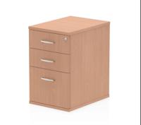 IMPULSE DESK HIGH PEDESTAL IN BEECH