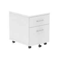 IMPULSE MOBILE PEDESTAL IN WHITE (2 DRAW