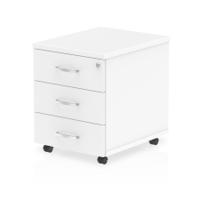 IMPULSE MOBILE PEDESTAL IN WHITE (3 DRAW
