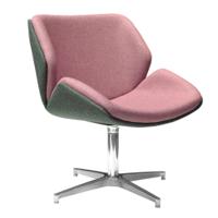 SKARA TWO TONE LOW BACK SWIVEL CHAIR