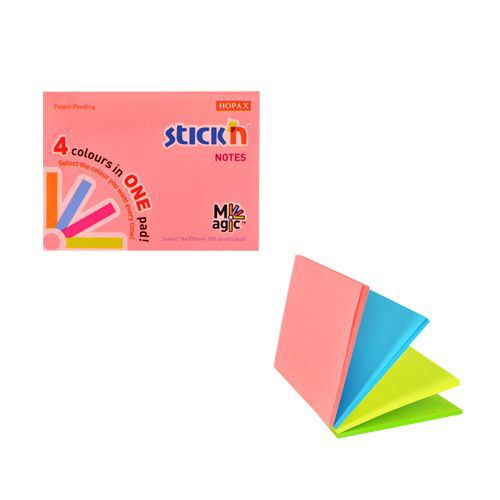 Neon 4 Colour Pad 76x101mm Pk12 Neon 4 Colour Pad 76x101mm Pk12
