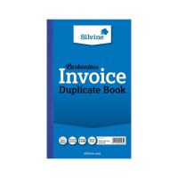 SILVINE DUP INVOICE BOOK 711-T PK6