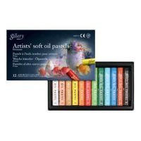 GALLERY ROUND OIL PASTELS 12 AST COLS