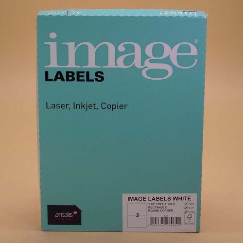 Image+A4+Multiprint+Permanent+Labels+FSC4+Rc199.6x143.5mm+2+Lab%2FSh+100Sh%2FPk