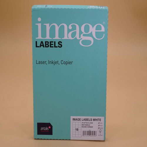 Image+A4+Multiprint+Permanent+Labels+FSC4+Rc63.5x46.6mm+18+Lab%2FSh+100Sh%2FPk