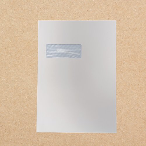River Series Pocket C4 229 x 324mm Window White Superseal 100gsm Box of 250 100% PEFC Certified