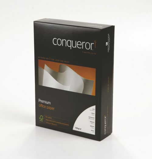 Conq.Texture+Laid+A4+100gsm+High+White+Pk500