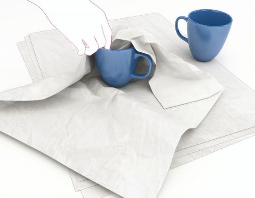 Tissue Paper 100 percent Recycled Sheet 500x750mm White [Pack 480]