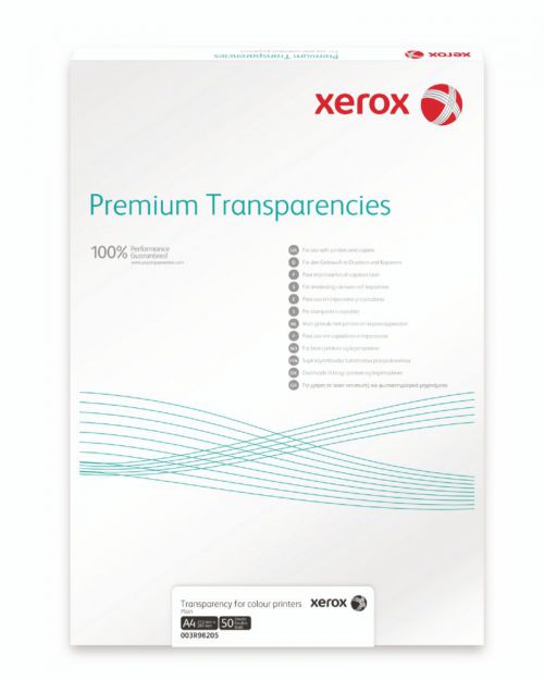 Xerox Premium Transparencies A4 210X297mm Pack 100  003R98198
