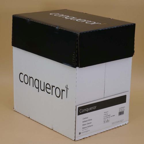 Conqueror Paper Mixed Sources Texture Contour Bril liant White FSC4 A4 100Gm2 Watermarked Pack 500