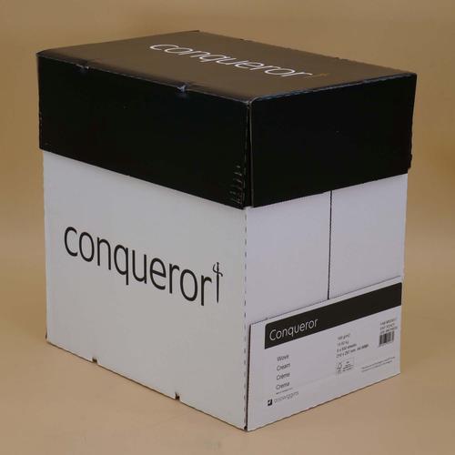 Conqueror Paper FSC Mix Credit Cream Wove A4 100Gm 2 Watermarked Pack 500