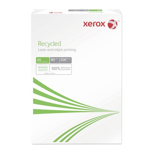 Xerox+Recycled+A4+210X297mm+80Gm2+Pack+Of+500+003R91165