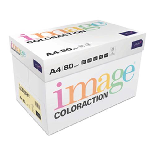 Image Coloraction FSC4 Pale Yellow (Desert) FSC4 A4 210X297mm 80Gm2 Pack 500