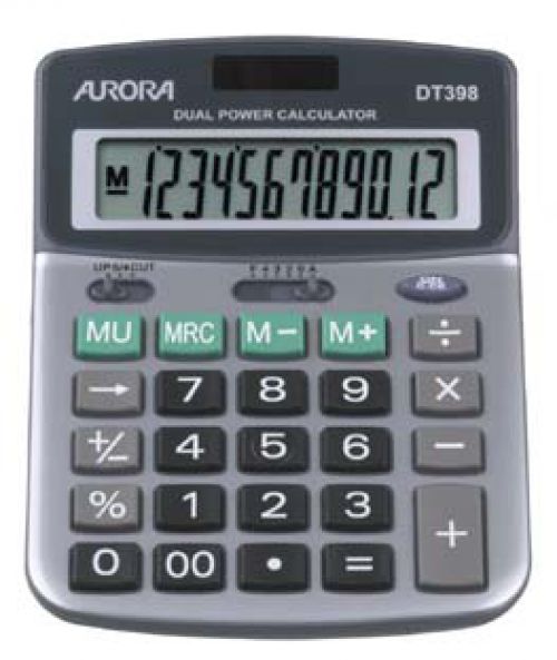 Aurora+Semi-Desk+Calculator+12+Digit+DT398
