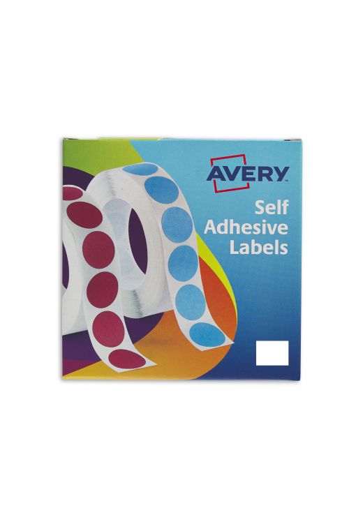 Avery Labels in Dispenser Rectangular 19x25mm White (Pack 1200 Labels) 24-421