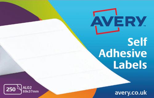 Avery+Address+Labels+Typewriter+Roll+89x37mm+White+Ref+AL02+%5B250+Labels%5D