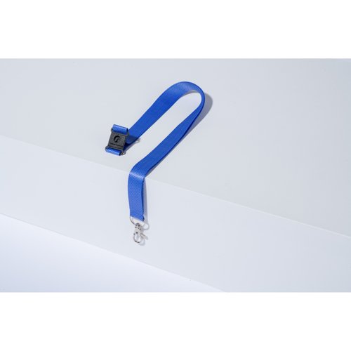 Avery Recycled Blue/White Pre-Printed Lanyard with 2cm Wide Carabiner - R4828WB-1 Avery Recycled Blue/White Pre-Printed Lanyard with 2cm Wide Carabiner - R4828WB-1
