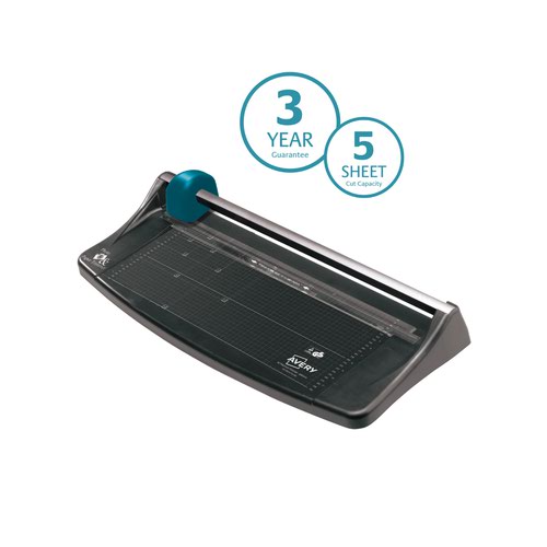 Avery Photo and Paper Trimmer A3 Cutting Length 440mm Black/Teal TR003