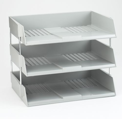 Avery+Wide+Entry+Filing+Tray+W367xD254xH63mm+Light+Grey+Ref+W44LGRY