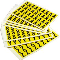 SELF-ADHESIVE LETTERS SET 14X19MM YLW