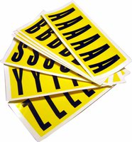 SELF-ADHESIVE LETTERS SET 38X90MM YLW