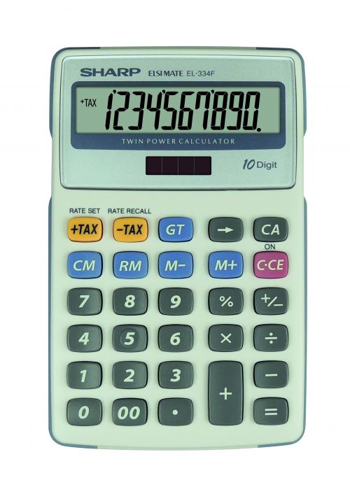 Sharp+EL334FB+Semi+Desk+Display+Calculator