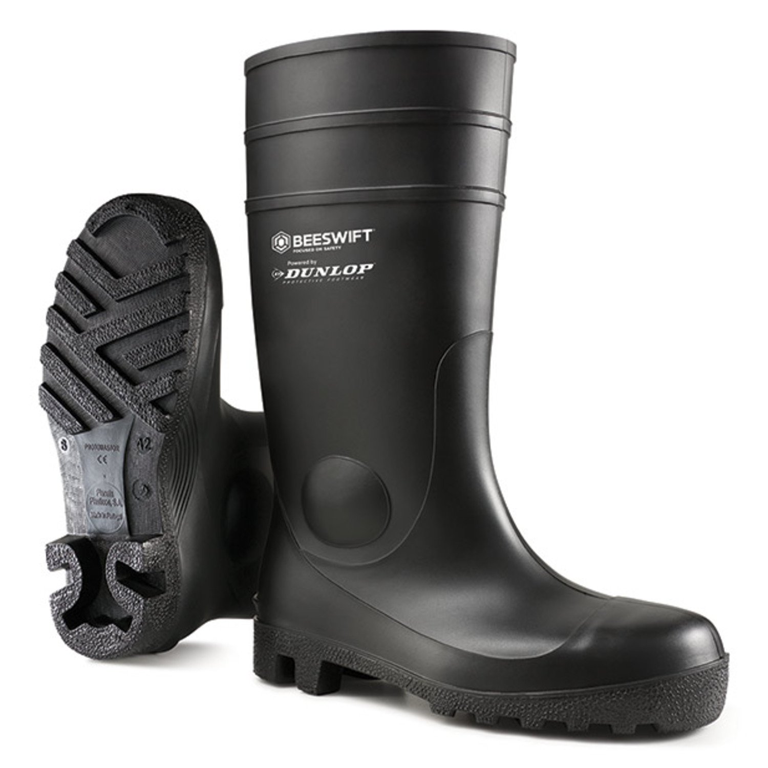 DUNLOP ASTON SAFETY BLACK WELLINGTON 08
