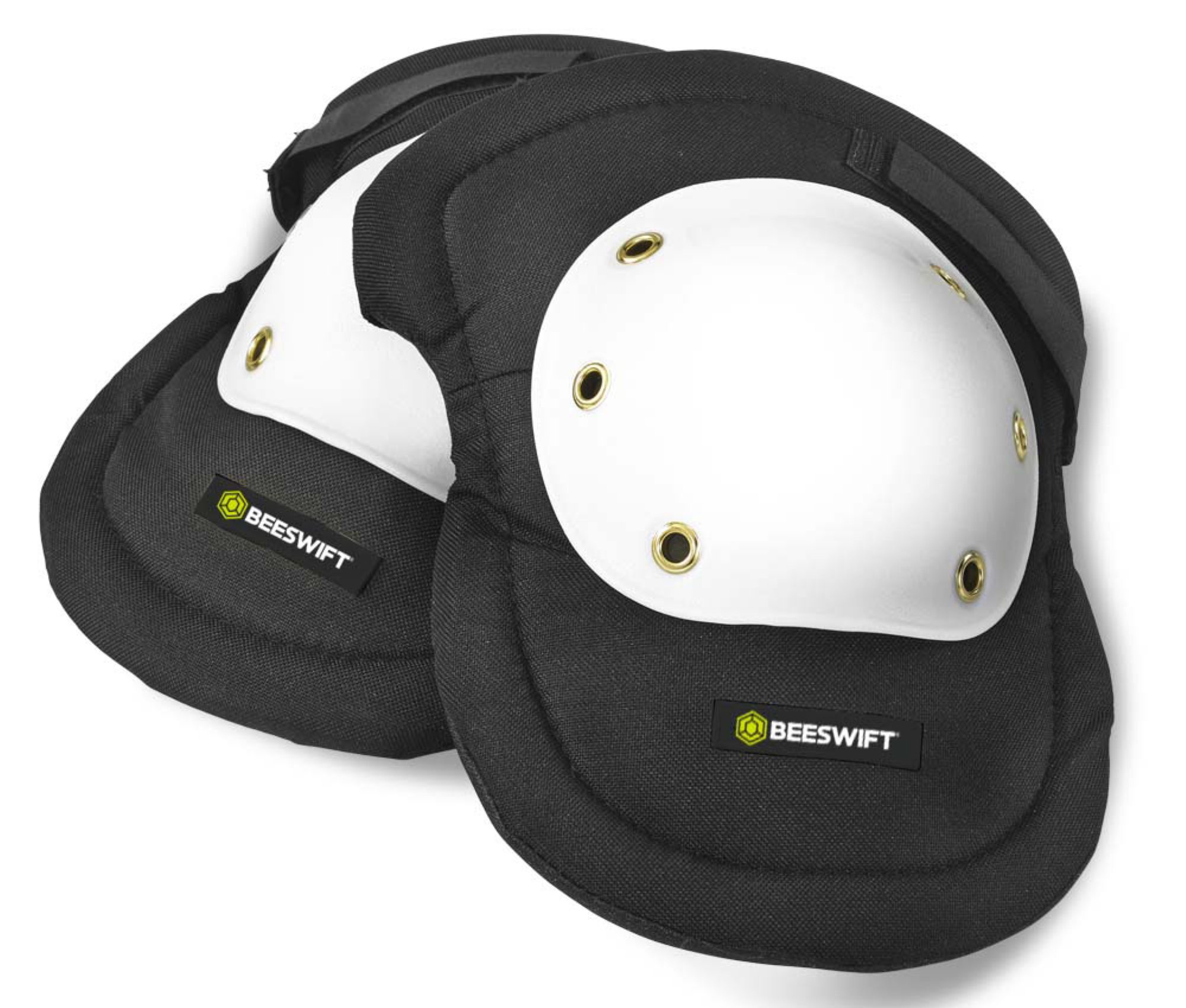 BEESWIFT RIVETED CAP KNEE PADS WHITE / B