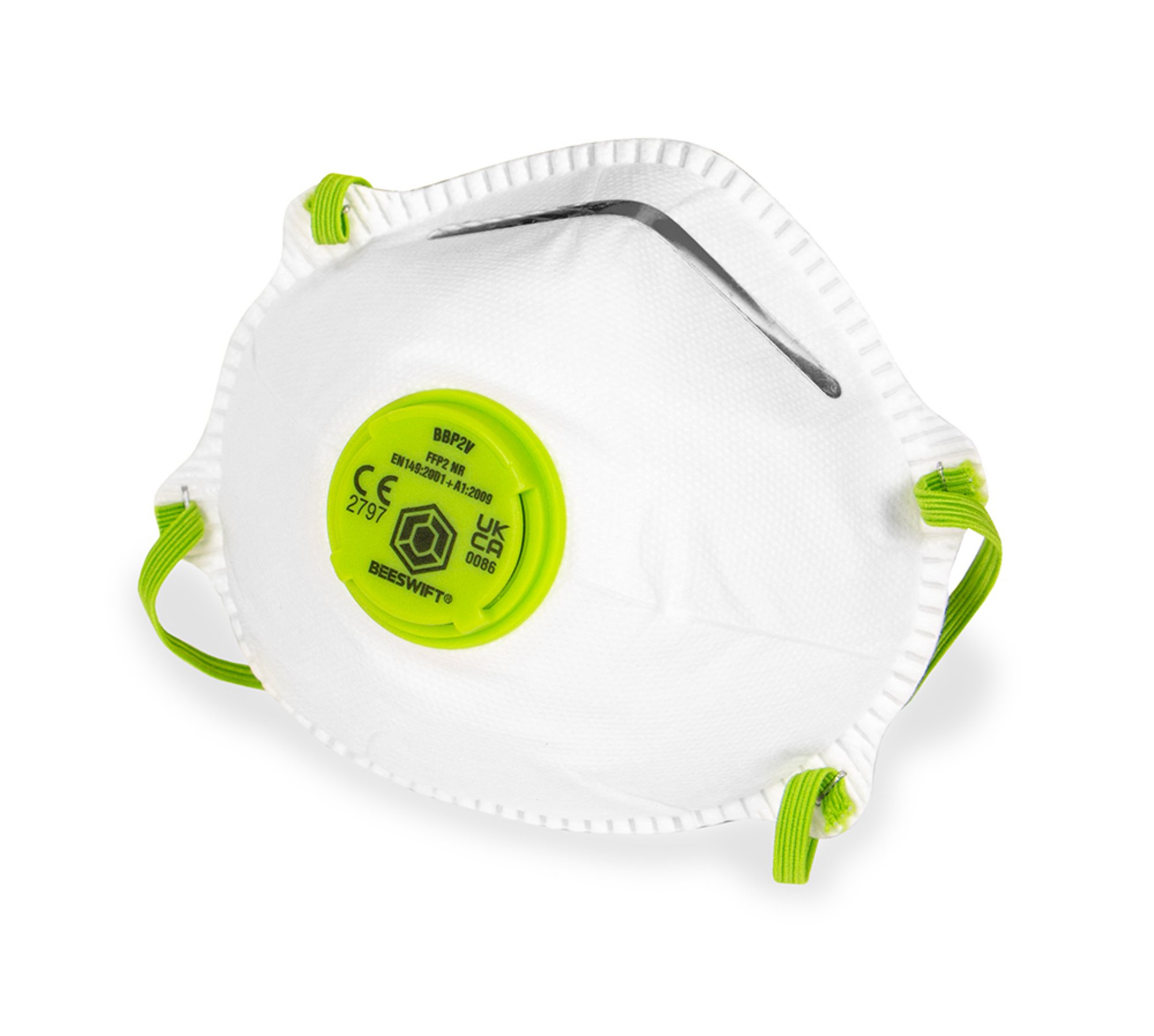BEESWIFT P2 VALVED MASK WHITE (BOX OF 1