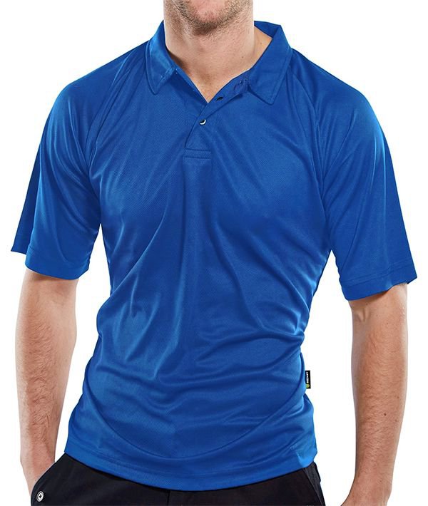 BEESWIFT B-COOL WICKING POLO SHIRT ROYAL