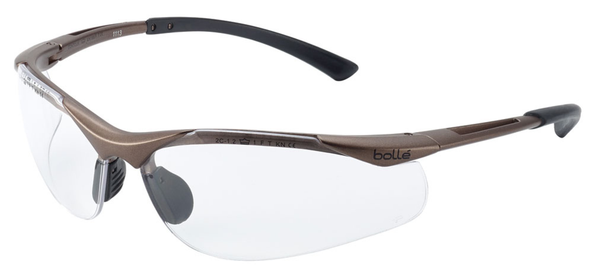 BOLLE SAFETY CONTOUR PLATINUM CLEAR