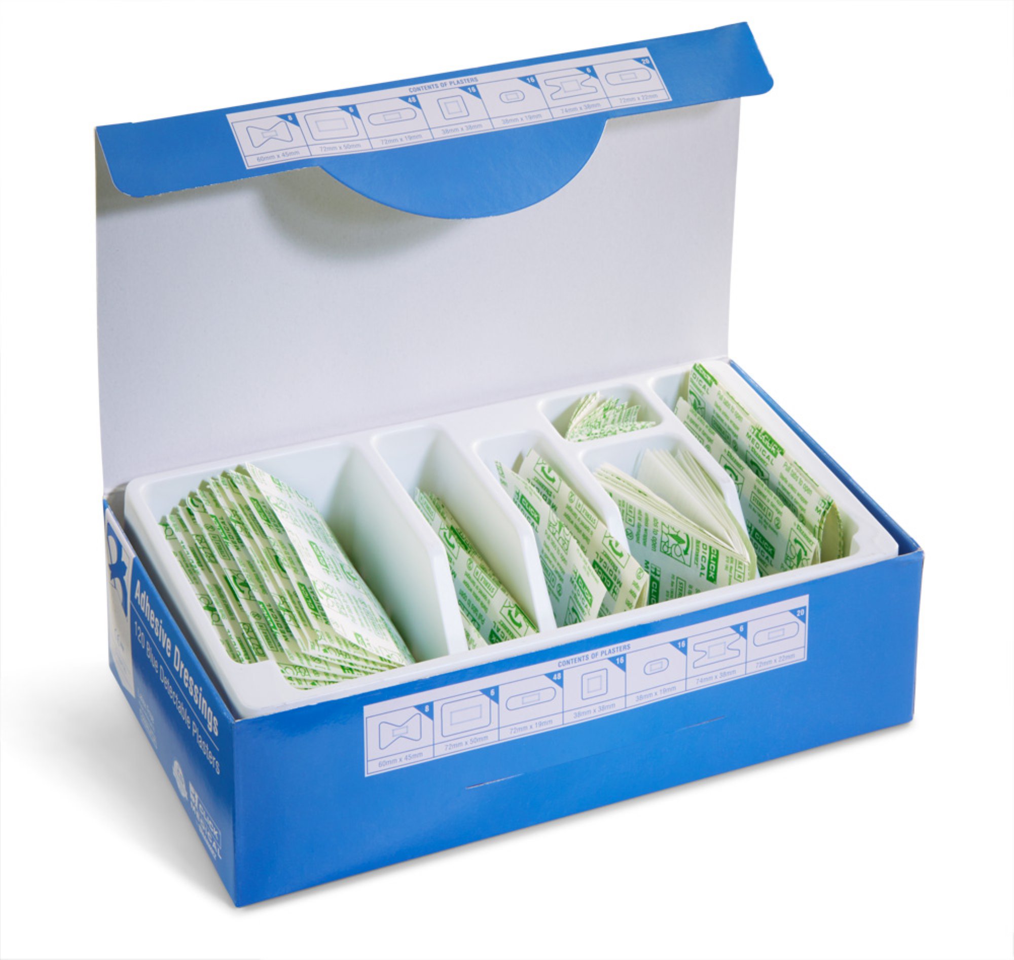 CLICK MEDICAL BLUE DETECTABLE PLASTERS 1