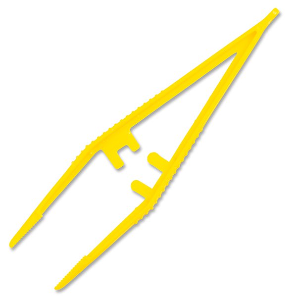 CLICK MEDICAL YELLOW SHARPS FORCEPS