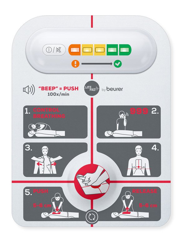 LIFEPAD RESUSCITATION AID WHITE 8.7CMX2