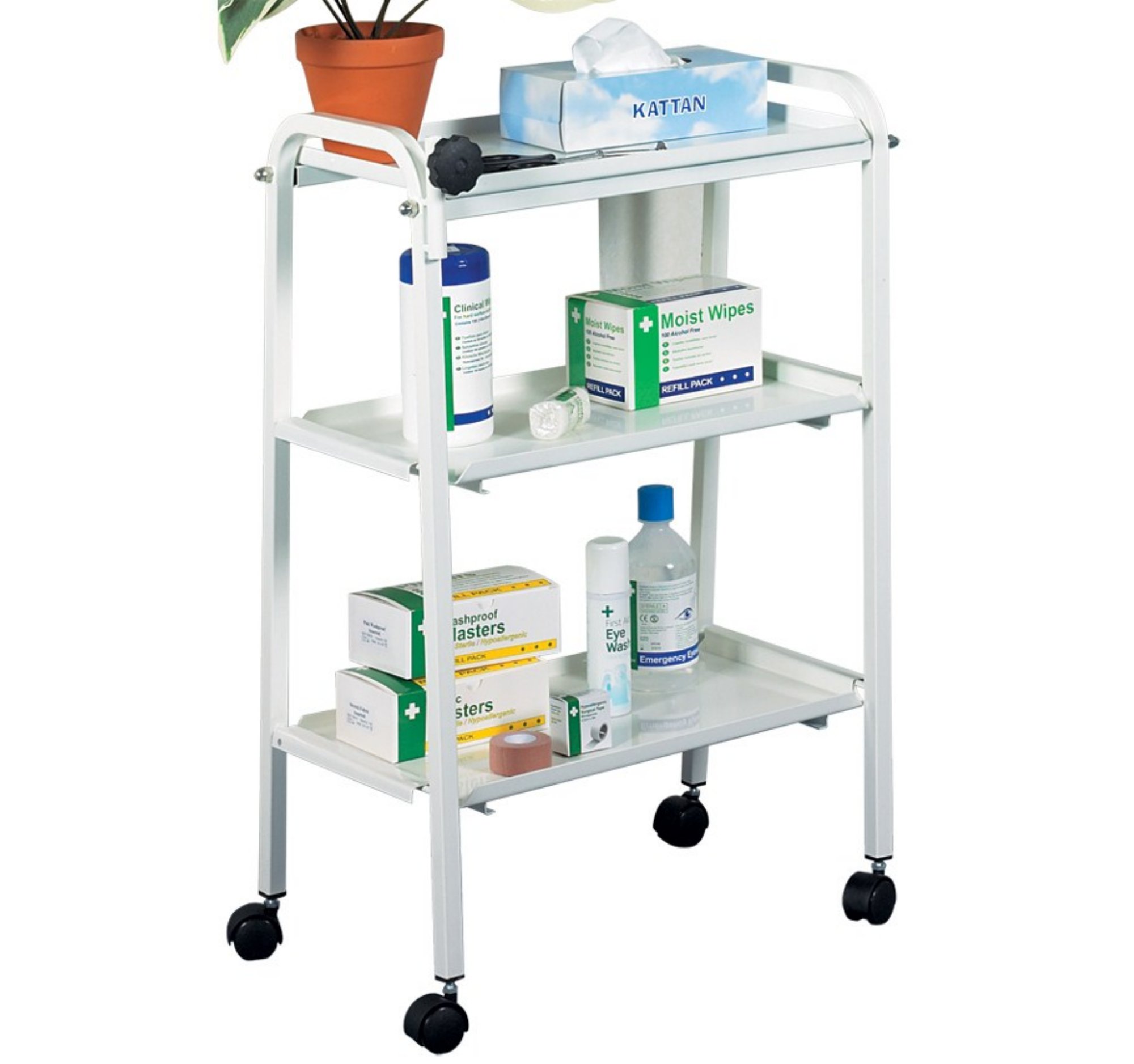 CLICK MEDICAL THREE TIER TROLLEY