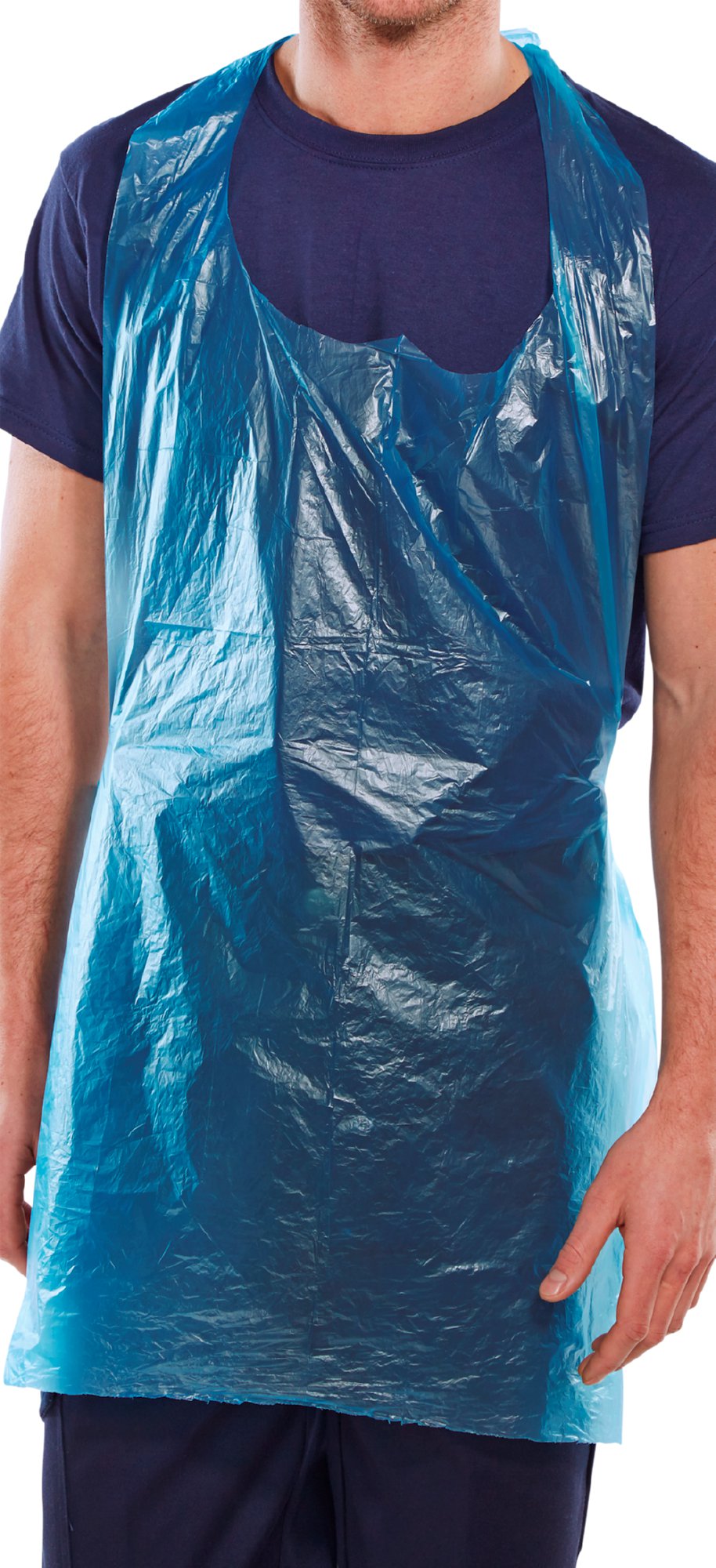 DISPOSABLE APRON BLUE 42X27 PACK OF 1000