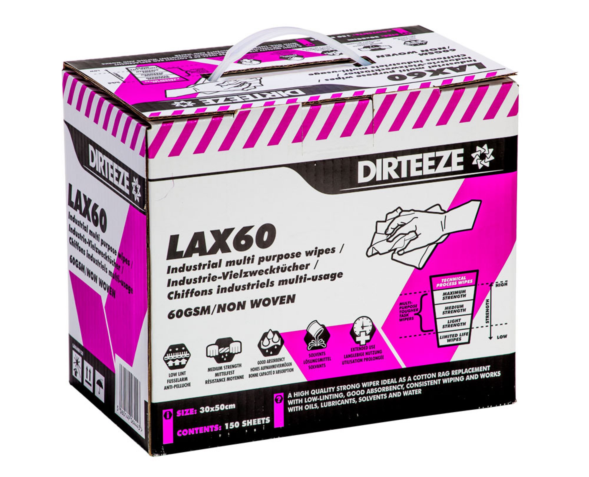 DIRTEEZE LAX60 WIPES