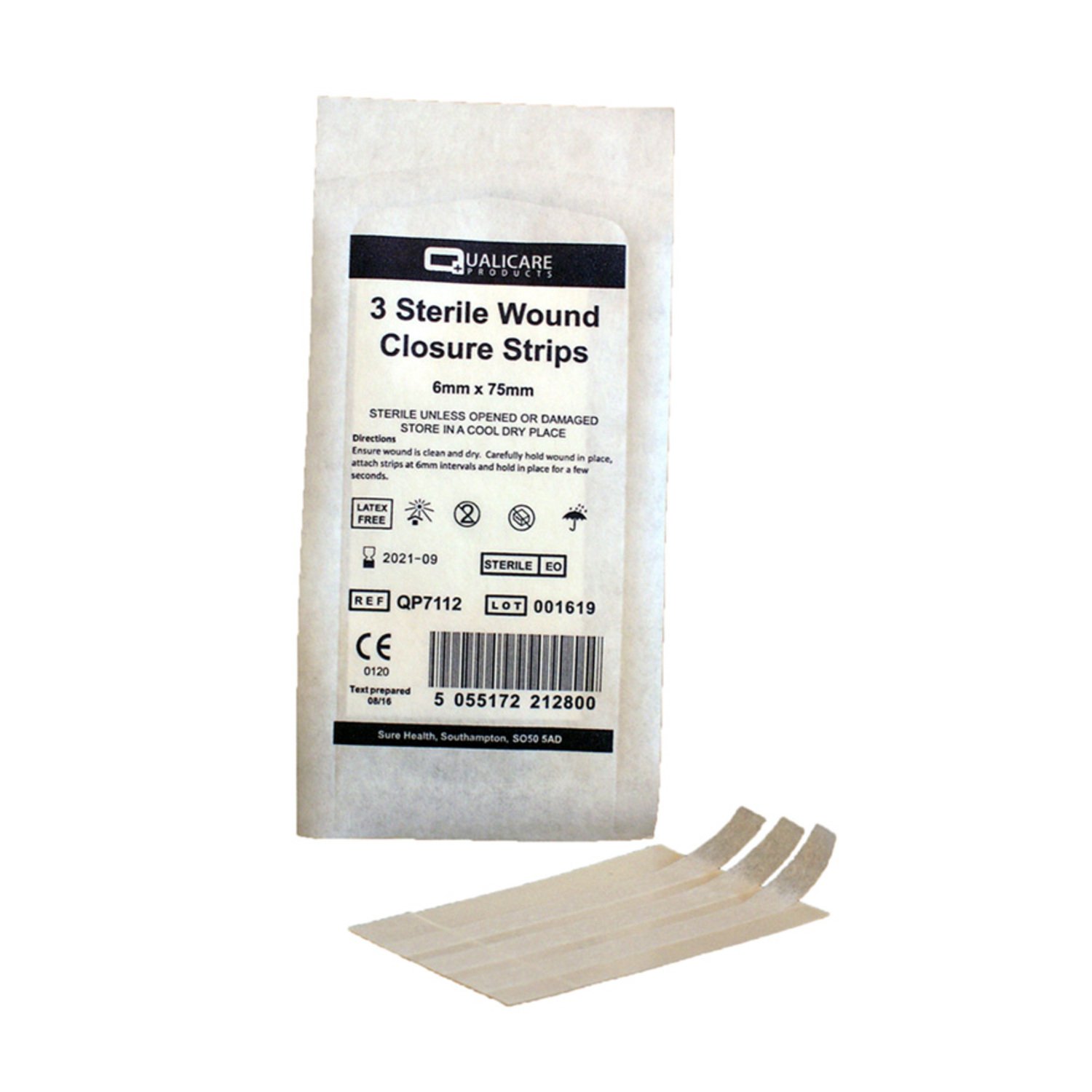 SKIN CLOSURE STRIP 6MM X 75MM PACK 3