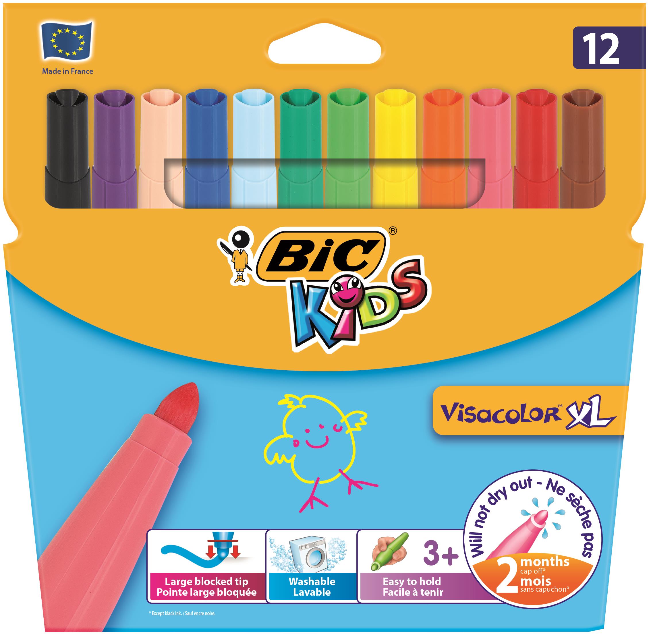 Bic Kids Visacolor Xl Felt Tip PK12