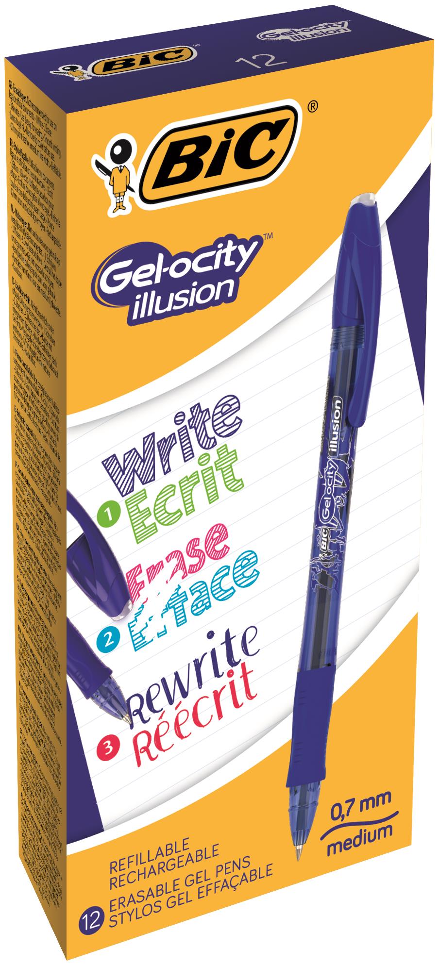 BIC Gelocity Illusion Blue (Pack of 12) 943440 BIC Gelocity Illusion Blue (Pack of 12) 943440