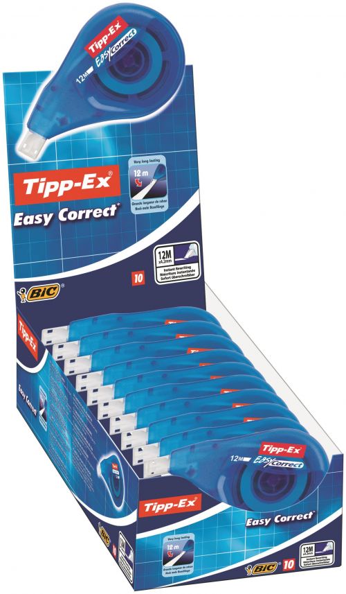 Tipp-Ex+EasyCorrect+Correction+Tape+Roller+4.2mmx12m+White+%28Pack+10%29+-+8290352