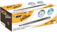 Bic Velleda 1741 Whiteboard Marker Bullet Tip 1.4mm Line Black (Pack 12) - 9581711