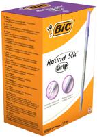 BIC ROUND STIC GRIP PEN PURPLE (40)